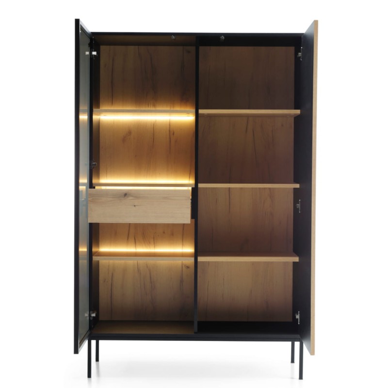 witryna-piaski-meble-sento-wtsz104-3pkt-led-czarny-dab-wotan-2.jpg