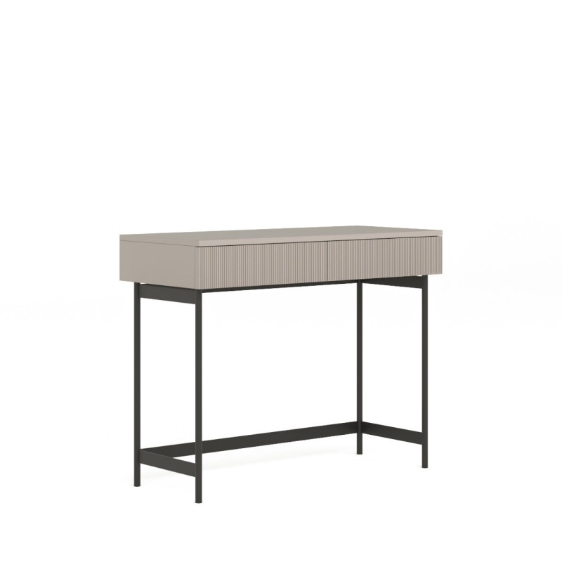 Toaletka New Elegance NUBO 2S w kolorze kaszmirowym na czarnym stelażu