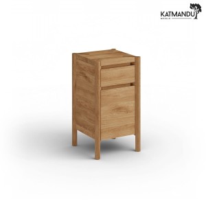 Szafka niska Katmandu CAMPI z szufladą (naturalne drewno dębu - kolor dębowy)