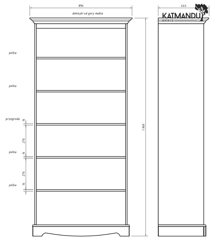 Regal-sosnowy-Belluno-Elegante-bialy-wymiary.jpg