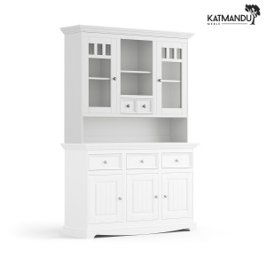 Nadstawka Katmandu BELLUNO ELEGANTE biały – nadstawka drewniana do komody, kredens