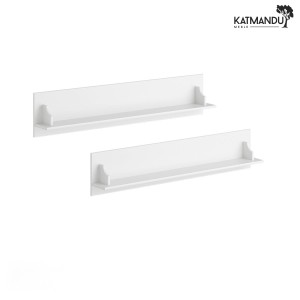 Półki Katmandu BELLUNO ELEGANTE 2 szt. biały – półki drewniane ścienne