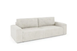 Sofa Intenso BERGAMO z funkcją spania DL i pojemnikiem, kolor beżowy Tilia 01