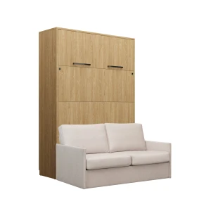 Półkotapczan pionowy z sofą New Elegance GENIUS rozwiązanie do małych pomieszczeń (sofa z pojemnikiem)