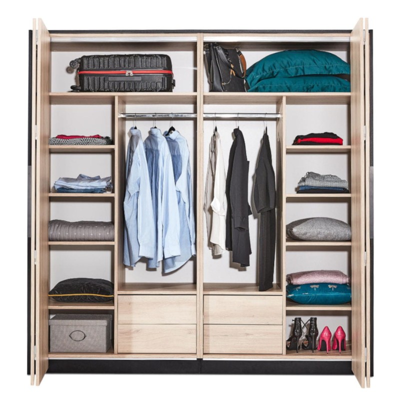 Wnętrze szafy LOFT LORENZO 4D