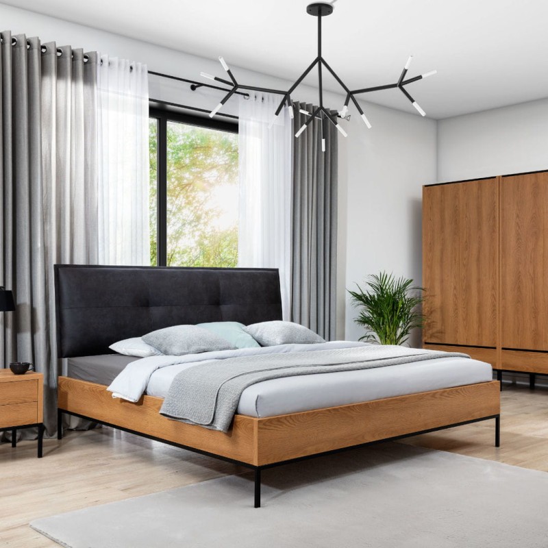 Aranżacja łóżka New Elegance LOFT KARMEL