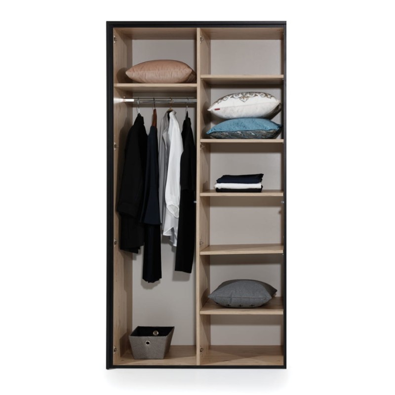 Wnętrze szafy Glass Loft 2D - LEWA