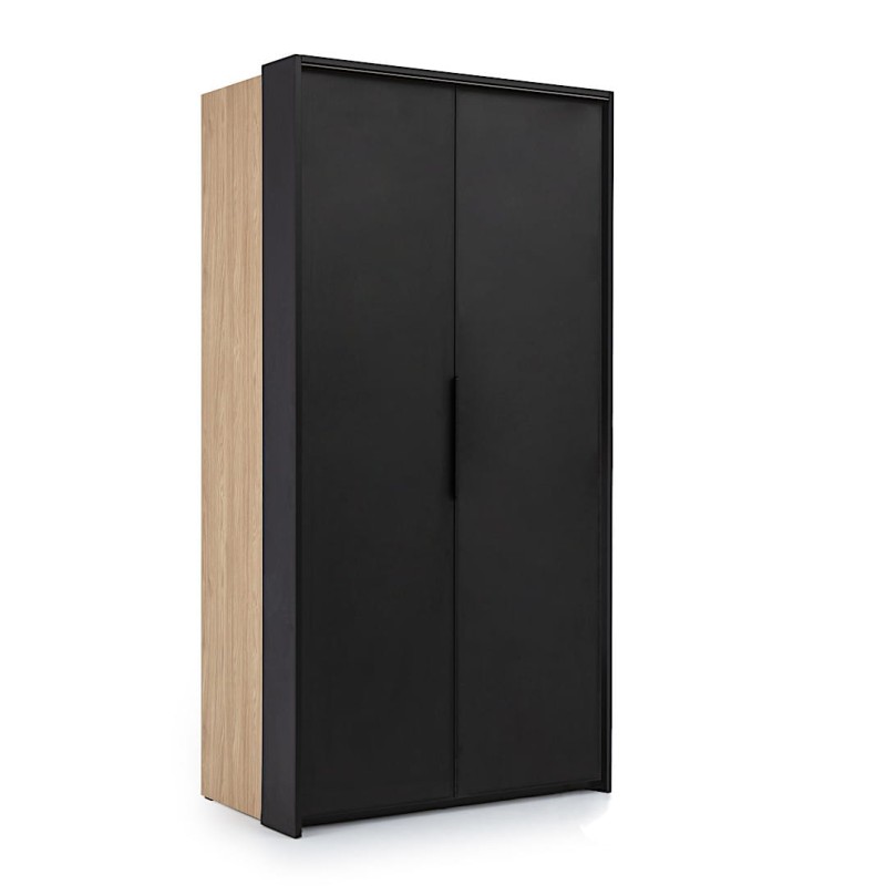 Szafa New Elegance BLACK LOFT 2D otwierana harmonijkowo w lewą stronę