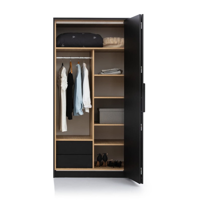 Wnętrze szafy New Elegance BLACK LOFT 2D - prawa