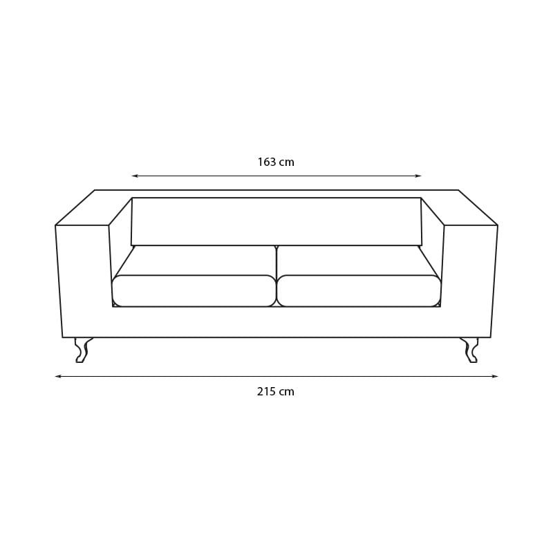Sofa Chester to klasyka wśród sof,  pikowany korpus sofy połączony z zaoblonym siedziskiem wypełnionym  bardzo komfortową pianką,  wsparty na  drewnianych nóżkach w kształcie kuli.
